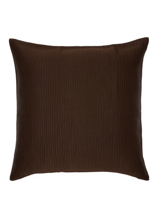 Main View - Click To Enlarge - FRETTE - Luxury Earth Cushion Cover — Umber Brown