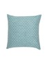 Main View - Click To Enlarge - FRETTE - Lux Domino Cushion Cover − Lagoon/Nero