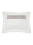 Main View - Click To Enlarge - FRETTE - Intreccio Pillowcase — Milk/Umber Brown