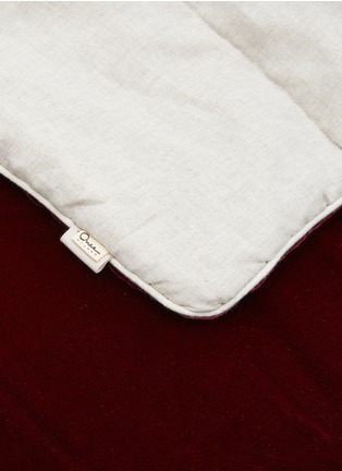 Detail View - Click To Enlarge - ONCE MILANO - Velvet Blanket — Red