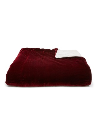 Main View - Click To Enlarge - ONCE MILANO - Velvet Blanket — Red