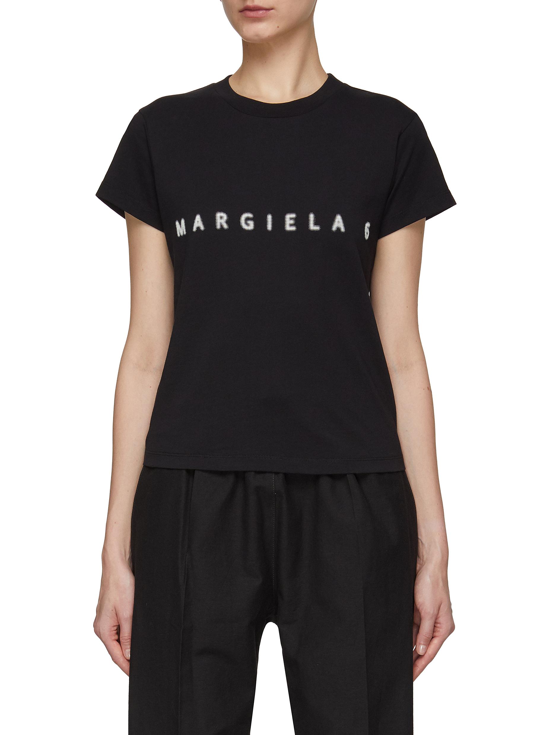 MM6 MAISON MARGIELA | Logo Print Crewneck Short Sleeve T-Shirt | Women |  Lane Crawford