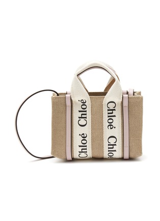 Main View - Click To Enlarge - CHLOÉ - ‘Woody’ Eco Canvas Mini Tote Bag