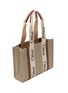 Detail View - Click To Enlarge - CHLOÉ - MEDIUM ‘WOODY’ ECO CANVAS TOTE BAG