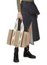 Figure View - Click To Enlarge - CHLOÉ - MEDIUM ‘WOODY’ ECO CANVAS TOTE BAG