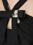  - MING MA - 2 WAY EMBROIDERED BOW DETAIL A-LINE MINI DRESS