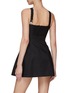 Back View - Click To Enlarge - MING MA - 2 WAY EMBROIDERED BOW DETAIL A-LINE MINI DRESS