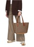 Figure View - Click To Enlarge - MOREAU - ‘VINCENNES’ PRINTED LEATHER SMALL TOTE BAG