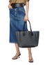 Figure View - Click To Enlarge - MOREAU - ‘VINCENNES’ PRINTED LEATHER MEDIUM TOTE BAG