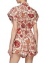 Back View - Click To Enlarge - ZIMMERMANN - ‘VITALI’ CAP SLEEVE ROLLED CUFF PLAYSUIT