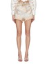 Main View - Click To Enlarge - ZIMMERMANN - BELTED CRYSTAL EMBELLISHED BUCKLE A-LINE SHORTS