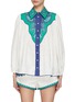 Main View - Click To Enlarge - ZIMMERMANN - ‘TIGGY’ PAISLEY EMBROIDERED APPLIQUÉ BILLOW BLOUSE