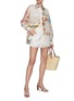 Figure View - Click To Enlarge - ZIMMERMANN - ‘CLOVER’ PATCHED BUTTON UP FLORAL PRINT SHIRT