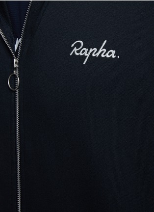  - RAPHA - Ring Zip Pull Chest Logo Cotton Drawstring Hoodie