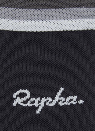 Detail View - Click To Enlarge - RAPHA - Striped Collar Logo Appliqué Socks