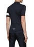 Back View - Click To Enlarge - RAPHA - ‘Core’ Contrasting Sleeve Stripe Chest Logo Zip-Up T-Shirt