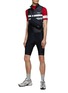 Figure View - Click To Enlarge - RAPHA - ‘Core’ Contrasting Sleeve Stripe Chest Logo Zip-Up T-Shirt