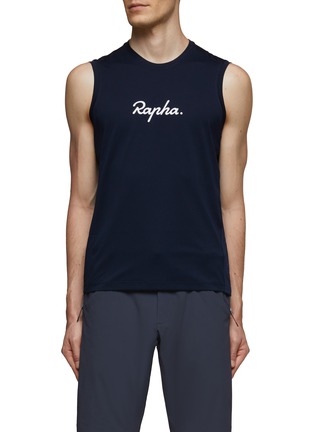 Main View - Click To Enlarge - RAPHA - Chest Logo Contrasting Side Panel Sleeveless T-Shirt