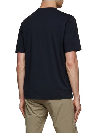 Back View - Click To Enlarge - RAPHA - Logo Embroidery Cotton Crewneck Pocket T-Shirt