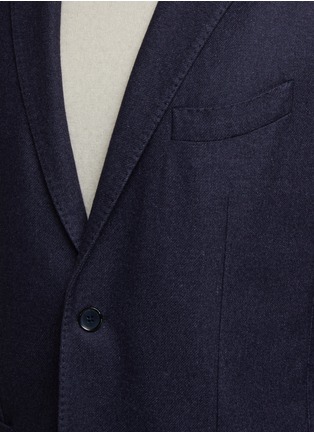  - EQUIL - ‘JACK’ NOTCH LAPEL PATCH POCKET GARMENT DYED SINGLE BREASTED WOOL BLAZER