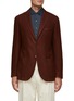 Main View - Click To Enlarge - EQUIL - ‘JACK’ NOTCH LAPEL PATCH POCKET UNLINED GARMENT DYED SINGLE BREASTED BLAZER