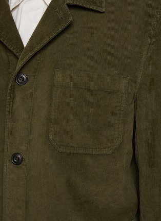  - EQUIL - BUTTON FRONT 3 PATCH POCKETS CORDUROY SHIRT JACKET
