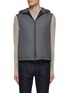 Main View - Click To Enlarge - EQUIL - THERMOFUSED FRONT ZIP HOODED WOOL VEST