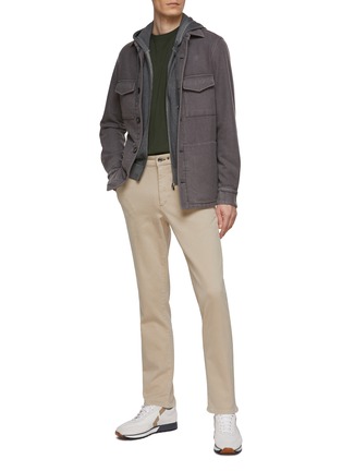 Figure View - Click To Enlarge - EQUIL - FLAP CHEST POCKET DETAIL CASHMERE SHIRT JACKET