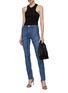 Figure View - Click To Enlarge - RTA - ‘Carlota’ Braided Panel Skinny Jeans