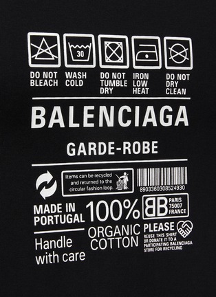  - BALENCIAGA - Logo Composition Print Crewneck T-Shirt