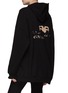 Back View - Click To Enlarge - BALENCIAGA - OVERSIZED LOGO PRINT PULLOVER HOODIE