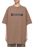 Main View - Click To Enlarge - BALENCIAGA - Logo Print Oversized Boxy T-Shirt