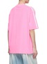 Back View - Click To Enlarge - BALENCIAGA - x adidas Trefoil Logo Print Mock Neck Short Sleeve T-Shirt