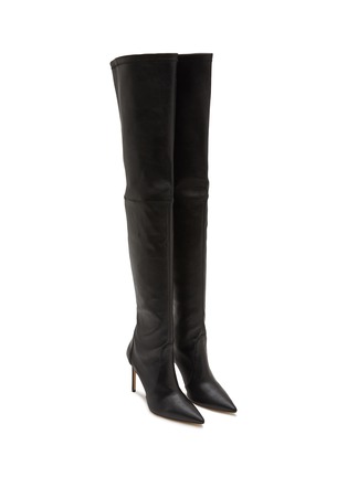 Detail View - Click To Enlarge - STUART WEITZMAN - ‘ULTRASTUART’ LEATHER THIGH HIGH BOOTS