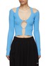 Main View - Click To Enlarge - MISBHV - Knitted Seamless Cut Out Cardigan