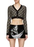 Main View - Click To Enlarge - MISBHV - Monogram Knitted Cropped Cardigan