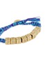 Detail View - Click To Enlarge - VENESSA ARIZAGA - ‘Princess’ Stone Embellished Gold Plated Brass Bead Kids Pull Cord Bracelet — Blue/Purple