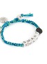 Detail View - Click To Enlarge - VENESSA ARIZAGA - ‘Smart Cookie’ Ceramic Bead Kids Pull Cord Bracelet — Blue/Yellow