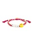 Main View - Click To Enlarge - VENESSA ARIZAGA - ‘Nice’ Ceramic Bead Pull Cord Bracelet — Red Violet/Gold