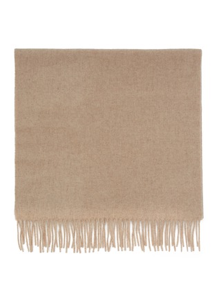 Detail View - Click To Enlarge - TOTEME - Classic Fringed Wool Scarf