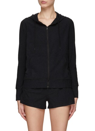 Main View - Click To Enlarge - BEYOND YOGA - ‘SPACEDYE EVERYDAY’ DRAWSTRING HOODED JACKET