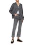 Figure View - Click To Enlarge - BRUNELLO CUCINELLI - Beaded Stripe Zip Up Hoodie