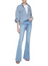 Figure View - Click To Enlarge - GOOD AMERICAN - ‘EASY’ FLAP CHEST POCKET BUTTON UP DENIM SHIRT