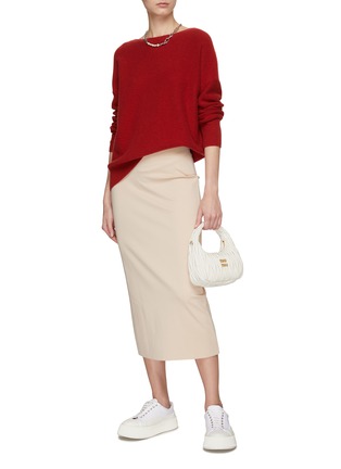 Figure View - Click To Enlarge - VINCE - BANDED BOAT NECK PULLOVER