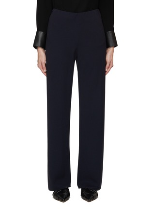 Main View - Click To Enlarge - VINCE - FLAT FRONT HIGH RISE STRAIGHT LEG PANTS