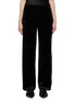 Main View - Click To Enlarge - VINCE - FLAT FRONT HIGH RISE WIDE LEG VELVET PANTS