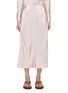 Main View - Click To Enlarge - VINCE - RAW EDGE PANELLED MIDI SLIP SKIRT