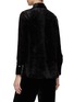 Back View - Click To Enlarge - VINCE - POINT COLLAR LONG SLEEVE VELVET BUTTON UP BLOUSE