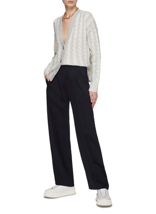 Figure View - Click To Enlarge - VINCE - Elasticated Waist Pleated Pants