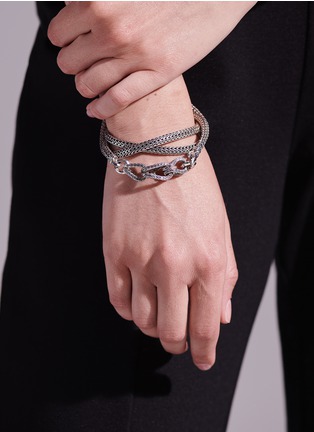 Detail View - Click To Enlarge - JOHN HARDY - ‘ASLI CLASSIC CHAIN’ STERLING SILVER TRANSFORMABLE CHAIN BRACELET